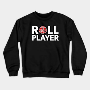 Roll Player (Red d20) Crewneck Sweatshirt